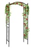 Steel Garden Arch Arbor Trellis for Climbing Plants - 92in