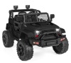 12V Kids Ride-On Truck Car w/ Parent Remote Control, Spring Suspension, Black