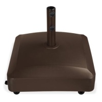 Fillable Mobile Umbrella Base Stand w/ 4 Wheels, 2 Locks, 123lb Capacity&nbsp;