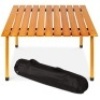 Foldable Indoor Outdoor Wooden Table w/ Carrying Case - 28x28in. Appears New