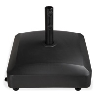 Fillable Mobile Umbrella Base Stand w/ 4 Wheels, 2 Locks, 123lb Capacity&nbsp;