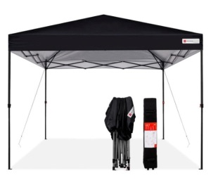 One-Person Setup Instant Pop Up Canopy w/ Wheeled Bag - 10x10ft