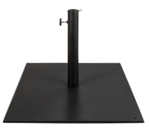 Steel Umbrella Base, Patio Stand w/ Tightening Knob & Anchor Holes - 38.5lb