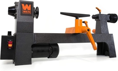 WEN 3421 3.2-Amp 8" by 12" Variable Speed Mini Benchtop Wood Lathe  