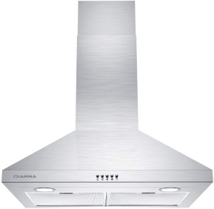 CIARRA CAS75206P 30 inch Range Hood, Wall Mounted Stove Hood Vent. NEW