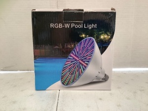 RGB-W Pool Light w/ Remote, Untested, E-Commerce Return, Retail 139.98