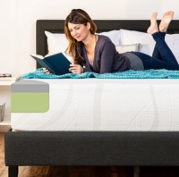 12in Medium-Firm Green Tea & Bamboo Charcoal Gel Memory Foam Mattress, Full