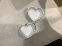 Lot of (4) Heart Shaped Dish Saucers, Set of 10&nbsp;