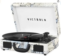 Victrola&nbsp;Bluetooth Suitcase Record Player, Untested, E-Commerce Return, Retail 49.98