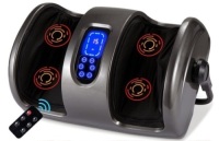 Reflexology Shiatsu Foot Massager w/ High-Intensity Rollers, Remote Control