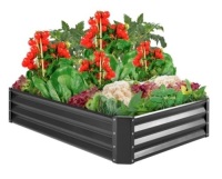 Outdoor Metal Raised Garden Bed for Vegetables, Flowers, Herbs,APPEARS NEW