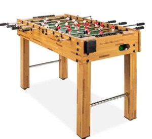 Foosball Game Table, Arcade Table Soccer w/ 2 Cup Holders, 2 Balls - 48in,APPEARS NEW