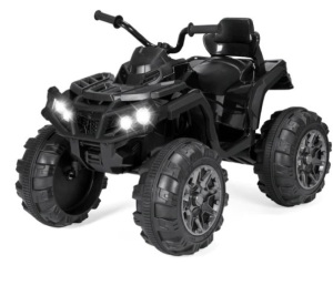 12V Kids Ride-On 4-Wheeler Quad ATV Car w/ 3.7mph Max, Bluetooth, Headlights,APPEARS NEW*******COLOR OF THE 4 WHEELER IS GREEN NOT BLACK******