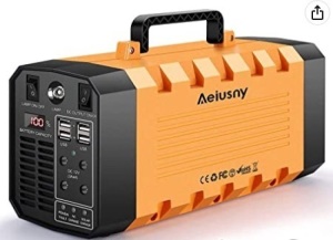 Aeiusny Portable Power Station, Powers Up, Appears New, Retail 259.99