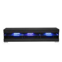 Insma Home&nbsp;57'' TV Cabinet Stand Wood Console High Gloss LED Lights&nbsp;