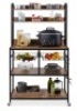 Counter-Height Baker's Rack w/ Locking Wheels, Adjustable Feet - 67in