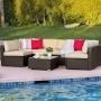 BCP &nbsp;SKY &nbsp; &nbsp;1939 {A,B ,C , } : 3 Boxes , Best Choice Products &nbsp;7 - Piece &nbsp;Modular &nbsp;OutDoor &nbsp;Sectional Wicker patio Furniture Conversation Sofa Set &nbsp;W / 6 Chairs&nbsp;