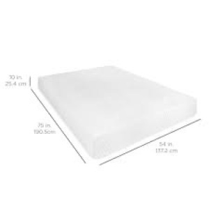 10in Dual Layered Memory Foam Mattress w/ CertiPUR-US Certified Foam