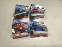 Mattel Disney Pixar Cars Diecast Vehicles, Set of 4 - Appear New in Damaged Packaging