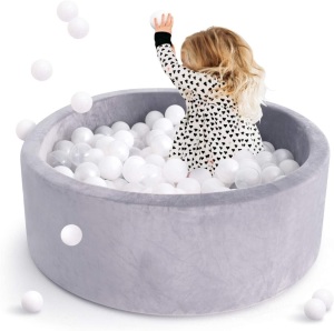 Little Dove Kiddie Ball Pit Pool Playpen, Grey, No Balls Included - E-Comm Return, Appears New 