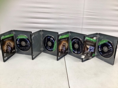 Lot of (3) Xbox Shadow of War Games, Appears New