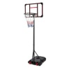 Kids Height-Adjustable Basketball Hoop, Portable Backboard System w/ Wheels