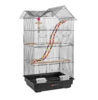 Indoor Outdoor Iron Birdcage w/ Removable Tray, 4 Feeders, 2 Toys,&nbsp;36in