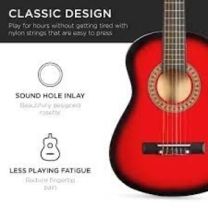 Kids Acoustic Guitar Beginner Starter Kit with Carrying Case - 30in