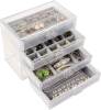 Cozifree Acrylic Jewelry Box, 4 Drawers, Velvet - Appears New&nbsp;&nbsp;