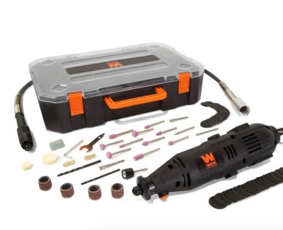 WEN 23103 1-Amp Variable Speed Rotary Tool with 100+ Accessories, Carrying Case and Flex Shaft,E-COMMERCE RETURN