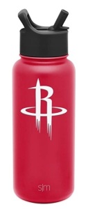 Simple Modern NBA Houston Rockets Water Bottle 32oz, Appears New, Retail 34.99