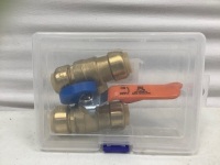 Sungator Pushfit Water Valve Shutoff, 2 Pack, E-Commerce Return, Reail 22.99