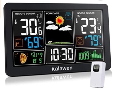 Kalawen Weather Station, Powers Up, Appears New, Retail 39.99