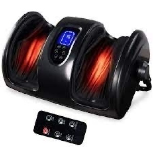 Reflexology Shiatsu Foot Massager w/ High-Intensity Rollers, Remote Control