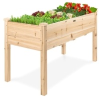 Raised Garden Bed, Elevated Wood Garden Planter Stand, 48x24x30 In.