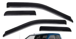 Lightronic Tape-on Side Window Deflector Rain Guard Set, Appears New, Retail 39.99