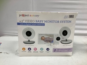 Project Nursery Video Baby Monitor, Untested, E-Comm Return, Retail $150.00