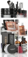 Lot of (2) Rotating Makeup Organizers,&nbsp;Acrylic Clear - Appear New