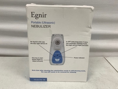 Egnir Portable Nebulizer, Untested, Appears New
