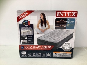 Intex Deluxe Twin Air Mattress, New, Retail $50.00