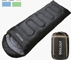 Soulout Envelope Sleeping Bag, New, Retail $42.00