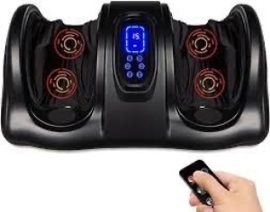 Therapeutic Foot Massager w/ High Intensity Rollers, Remote, 3 Modes