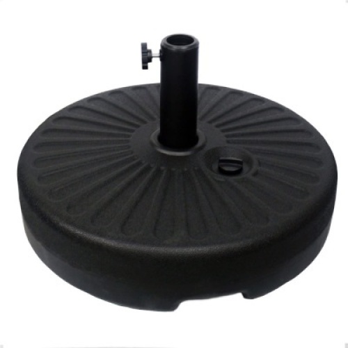Sunnyglade Heavy Duty 23L Round 20" Water Filled Patio Outdoor Umbrella Base Stand Weight with Steel Umbrella Holder - Appears New&nbsp;