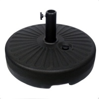 Sunnyglade Heavy Duty 23L Round 20" Water Filled Patio Outdoor Umbrella Base Stand Weight with Steel Umbrella Holder - Appears New&nbsp;