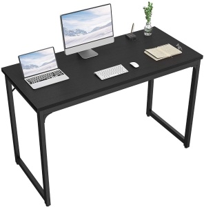 Foxemart Computer Desk 47” Modern Sturdy Office Desk Writing Table, Black - Appears New  