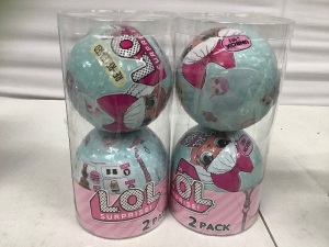 Lot of (2) 2 Pack LOL Surprise Toys, New, Retail 39.99