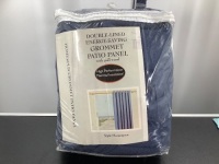 Double Lined Energy Saving Grommet Patio Panel, Appears New