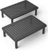 Lot of (2)&nbsp;Premium Laptop PC Monitor Stand with Sturdy, Stable Black Metal Construction - Appear New&nbsp;
