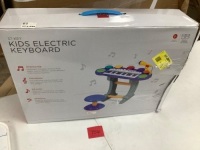 37-Key Kids Electric Keyboard w/ Microphone, Stool