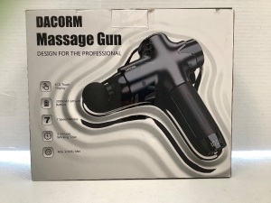 Dacorm Massage Gun, Powers Up, Appears New, Retail $75.00